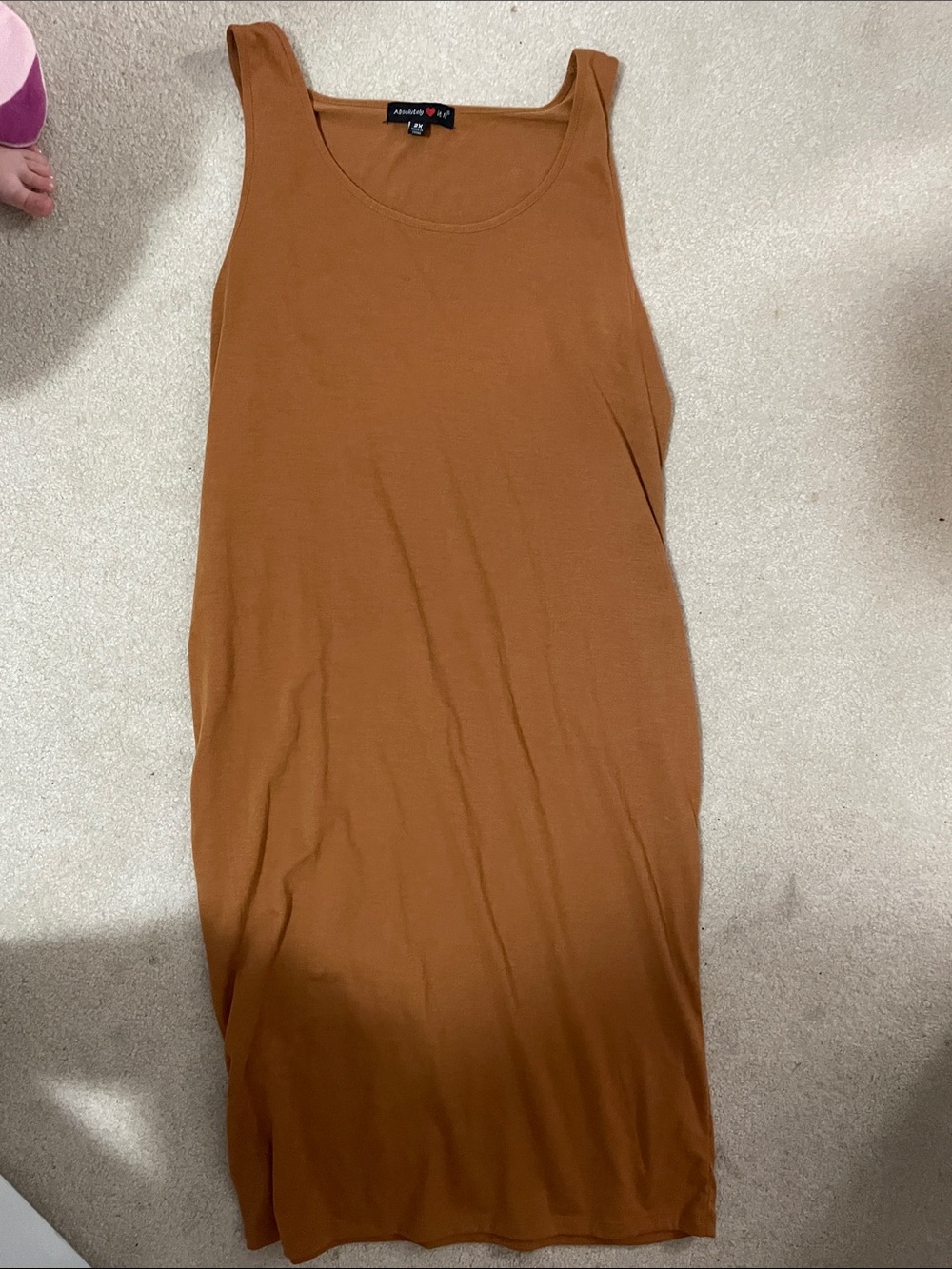 Tank Dress in Rust